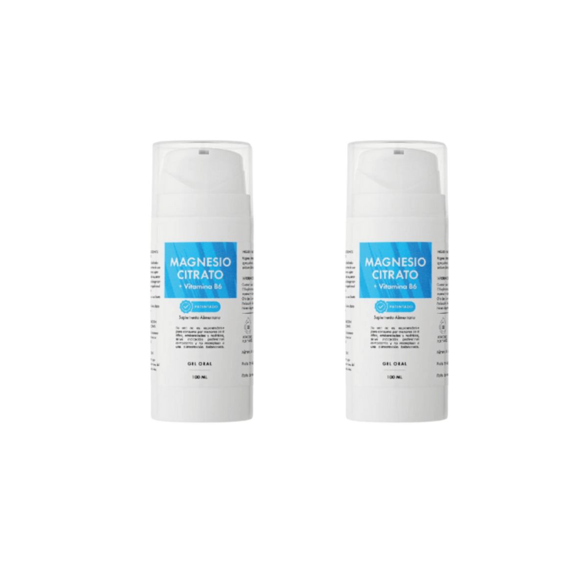 ORTOMOLECULAR - Pack x 2 Magnesio Citrato Gel 100ml Sin Gluten Norvita