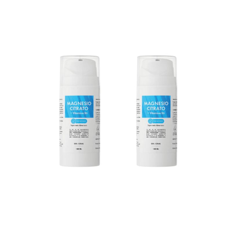 ORTOMOLECULAR - Pack x 2 Magnesio Citrato Gel 100ml Sin Gluten Norvita