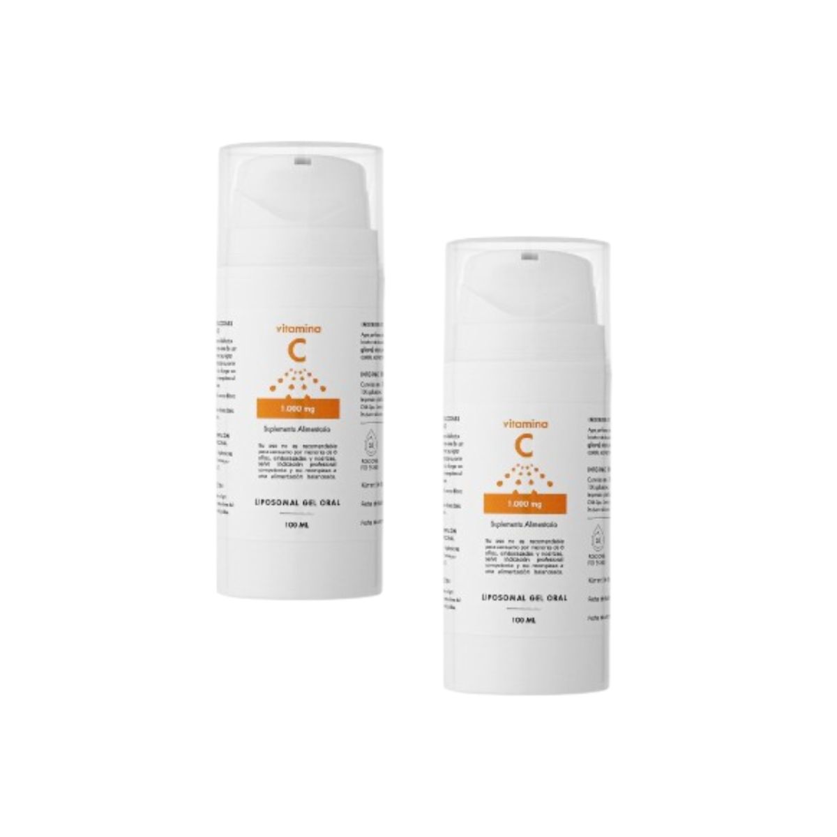 ORTOMOLECULAR - Pack x 2 Vitamina C Liposomal Gel 1000mg 100ml Norvita