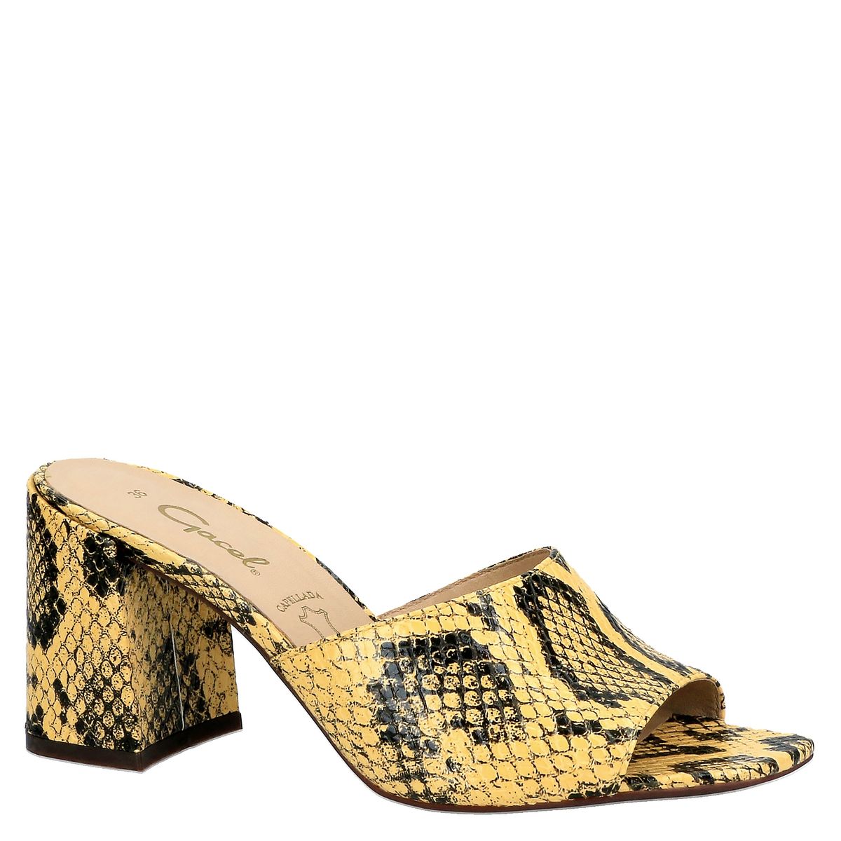GACEL - Sandalia de Cuero Mujer Amarillo