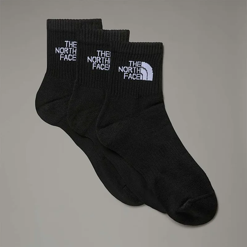 THE NORTH FACE - Pack 3-Calcetines The North Face Multi Sport Cush Quarter Negro
