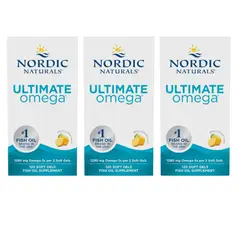 ORTOMOLECULAR - Pack x 3 Ultimate Omega 3 1280mg 120 softgel Nordic Naturals