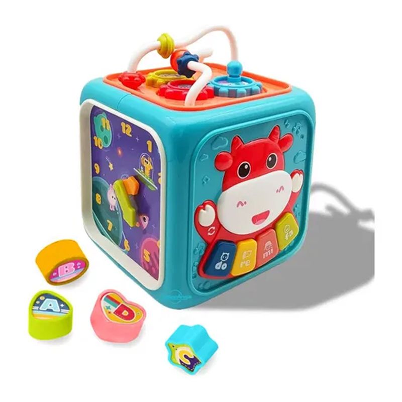 ESHOPANGIE - Cubo Multiactividades Para Bebés Con Luz Y Sonido Educativo