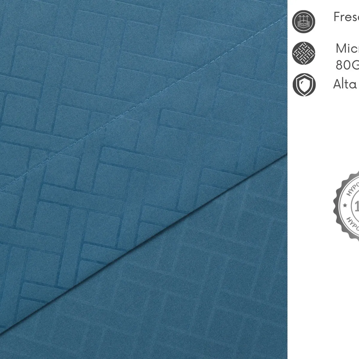 ARTHOME - JUEGO DE SABANAS ARTHOME 1.5 PLAZAS EMBOSSE MICROFIBRA COLOR AZUL