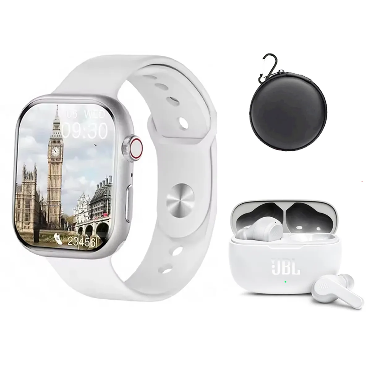 JBL - Auriculares Tws JBL Wave 200 Tws y reloj inteligente S10 Pro White