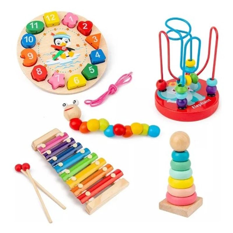ATLAS - 5pcs Juego Didáctico Sensorial