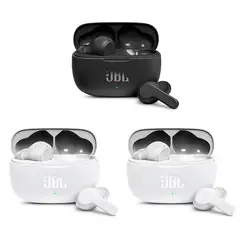 JBL - Set 3 Audífonos Bluetooth WAVE 200 TWS - 2Blanco+1Negro