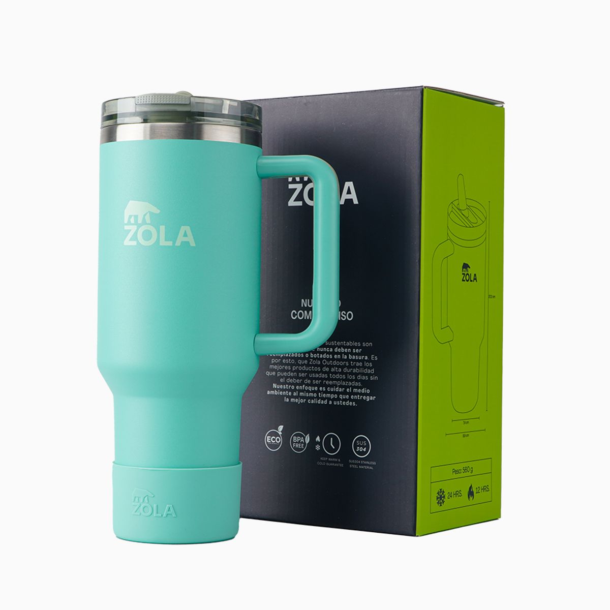 ZOLA OUTDOORS - Vaso Termico Zola 1200ml Inoxidable Hermetico Frio Y Calor Calypso