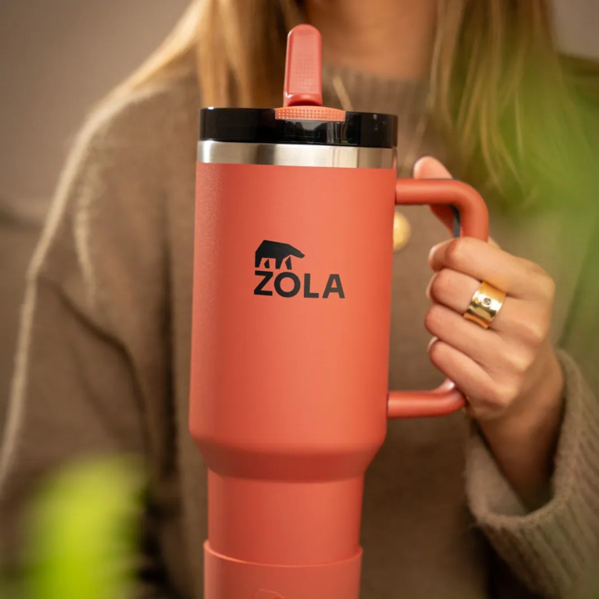 ZOLA OUTDOORS - Vaso Termico Zola 1200ml Inoxidable Hermetico Frio Y Calor Terracota