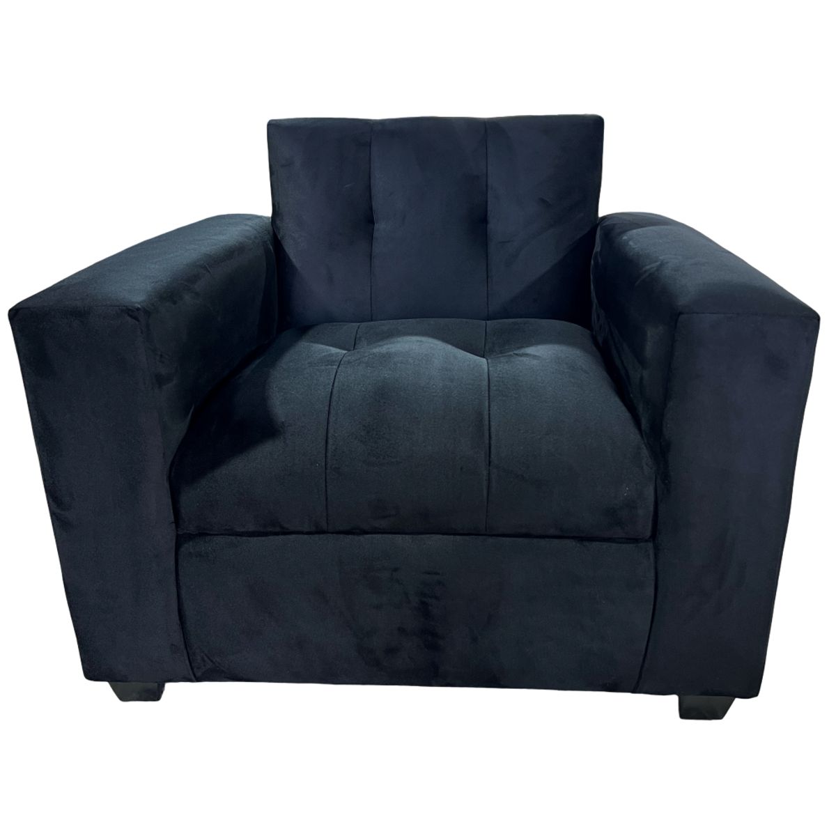 MUEBLES NEW - POLTRONA NEW NEGRO FELPA