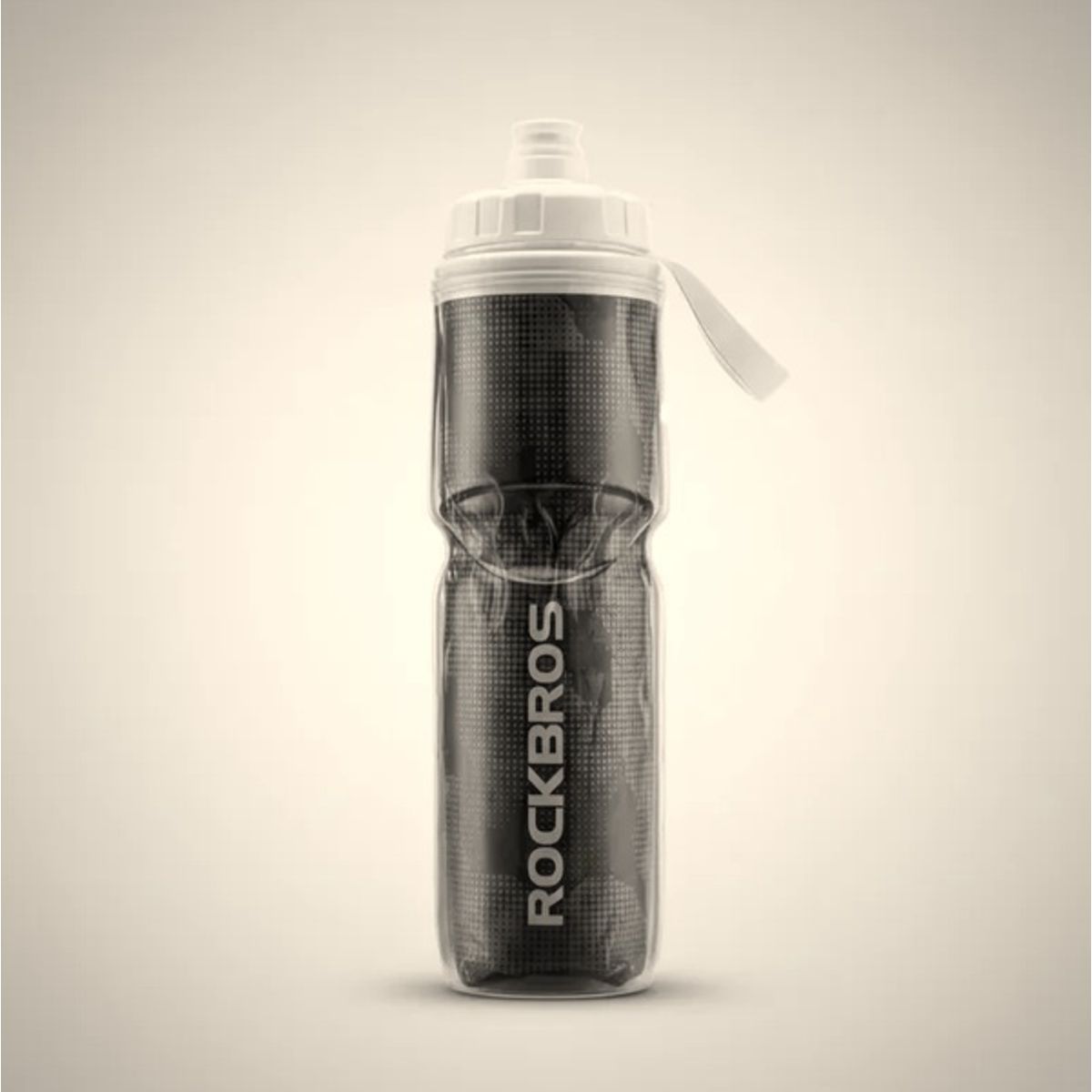 ROCKBROS - Botella Agua Deportiva Térmica Negra