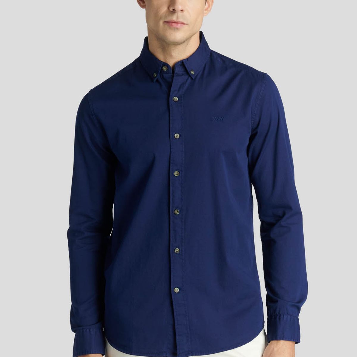 NEW MAN - Camisa Ely Heritage Azul New Man