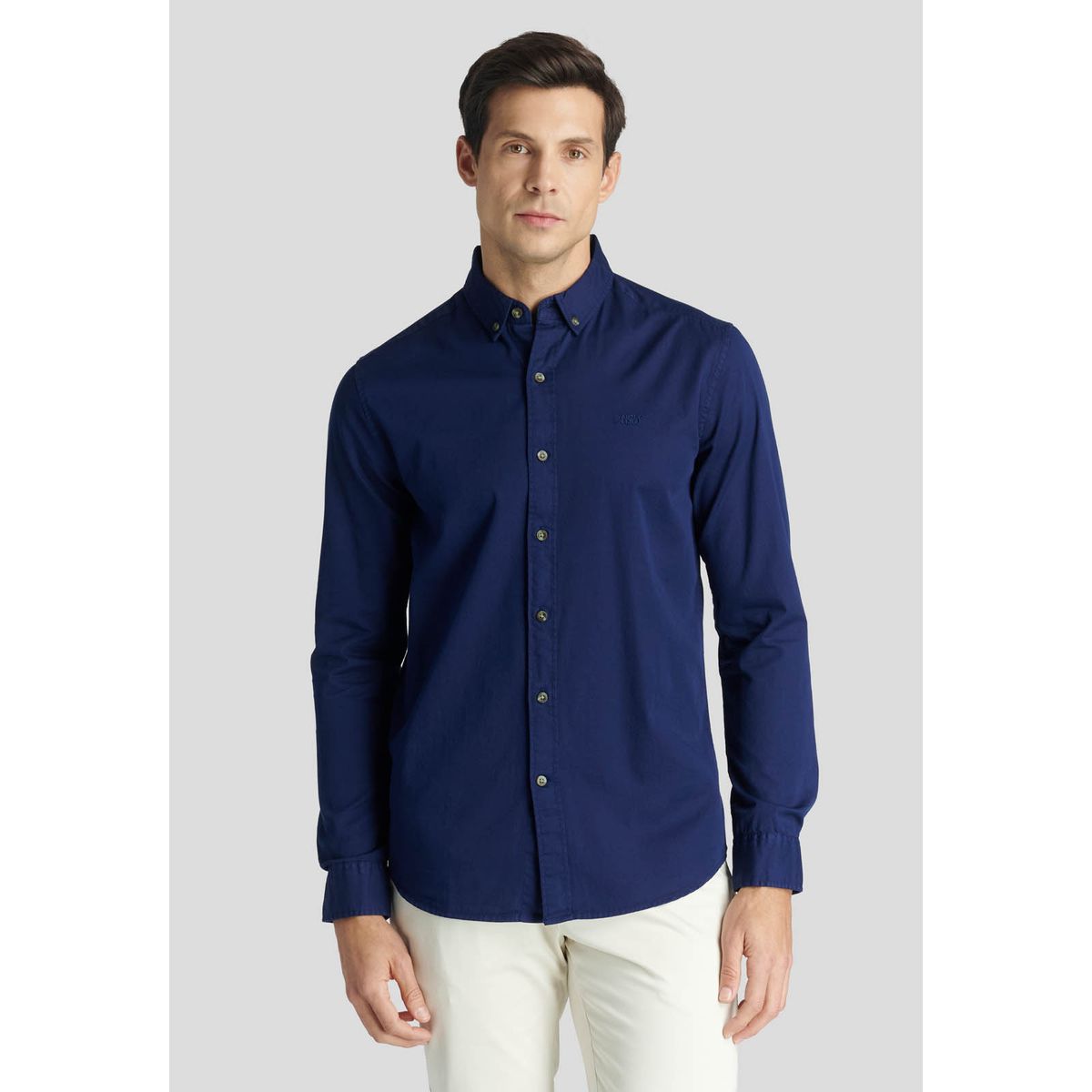 NEW MAN - Camisa Ely Heritage Azul New Man