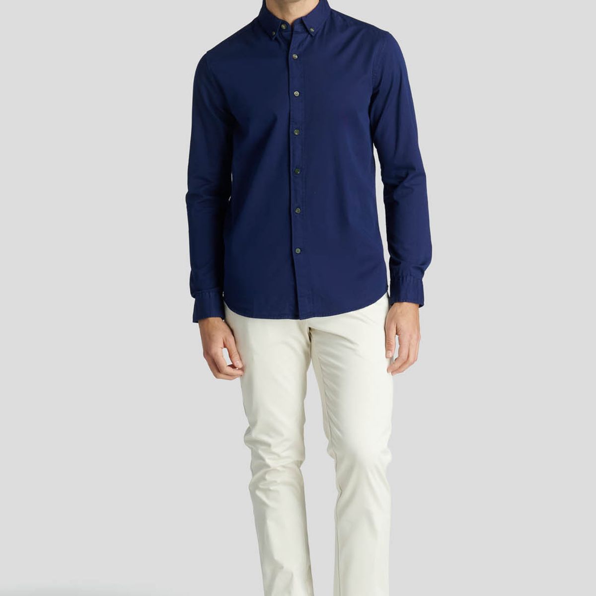 NEW MAN - Camisa Ely Heritage Azul New Man