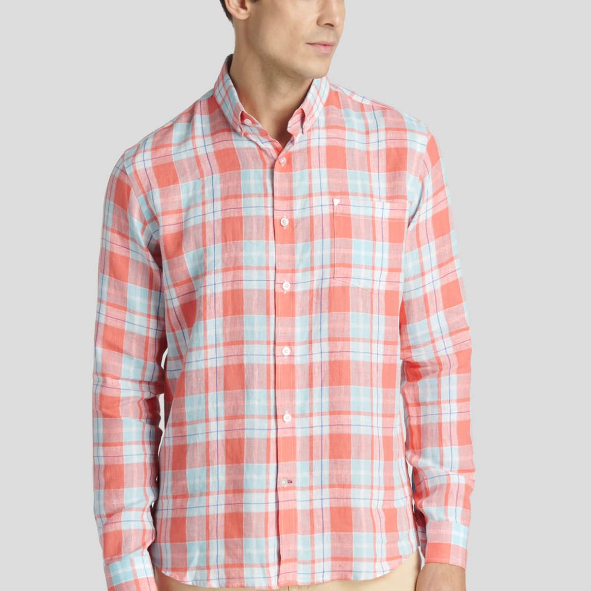 NEW MAN - Camisa Marsella Heritage Rojo New Man