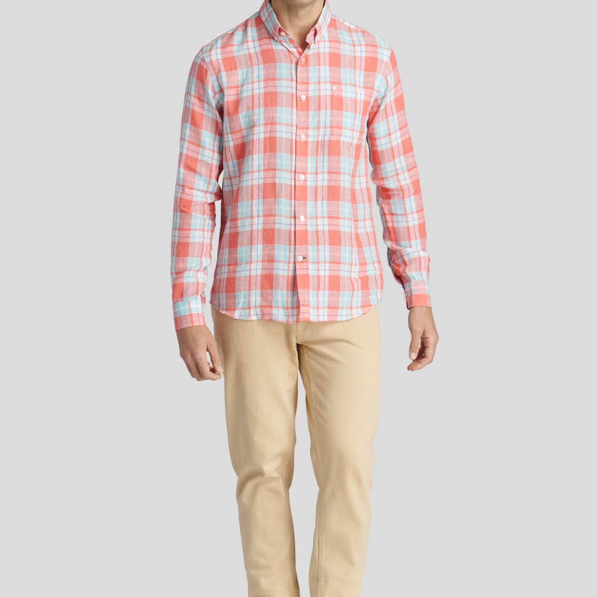 NEW MAN - Camisa Marsella Heritage Rojo New Man