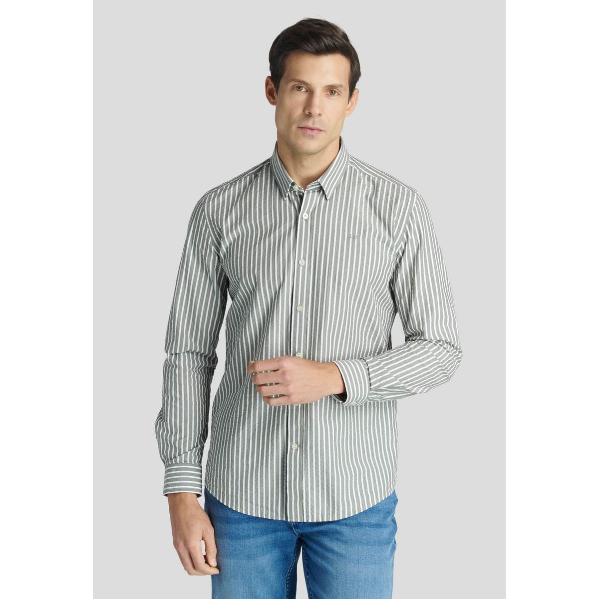 NEW MAN - Camisa Monaco Heritage Café New Man