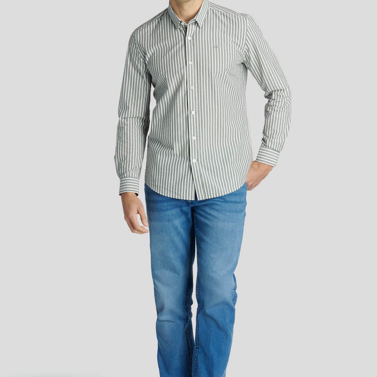 NEW MAN - Camisa Monaco Heritage Café New Man