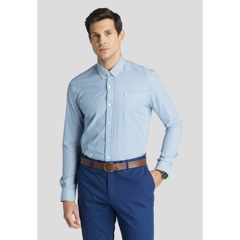 NEW MAN - Camisa Varsovia Heritage Azul New Man