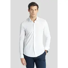 NEW MAN - Camisa Manchester Business Blanco