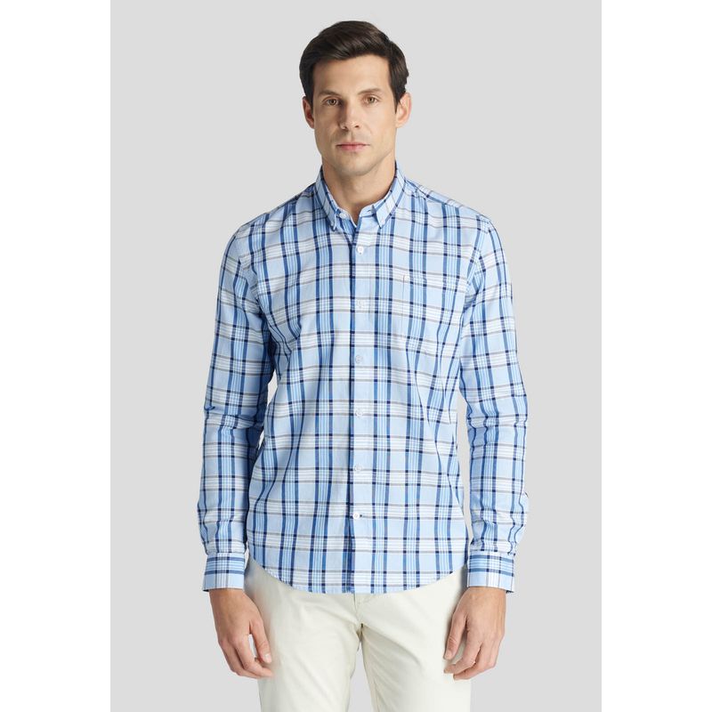 NEW MAN - Camisa Roma Heritage Azul New Man