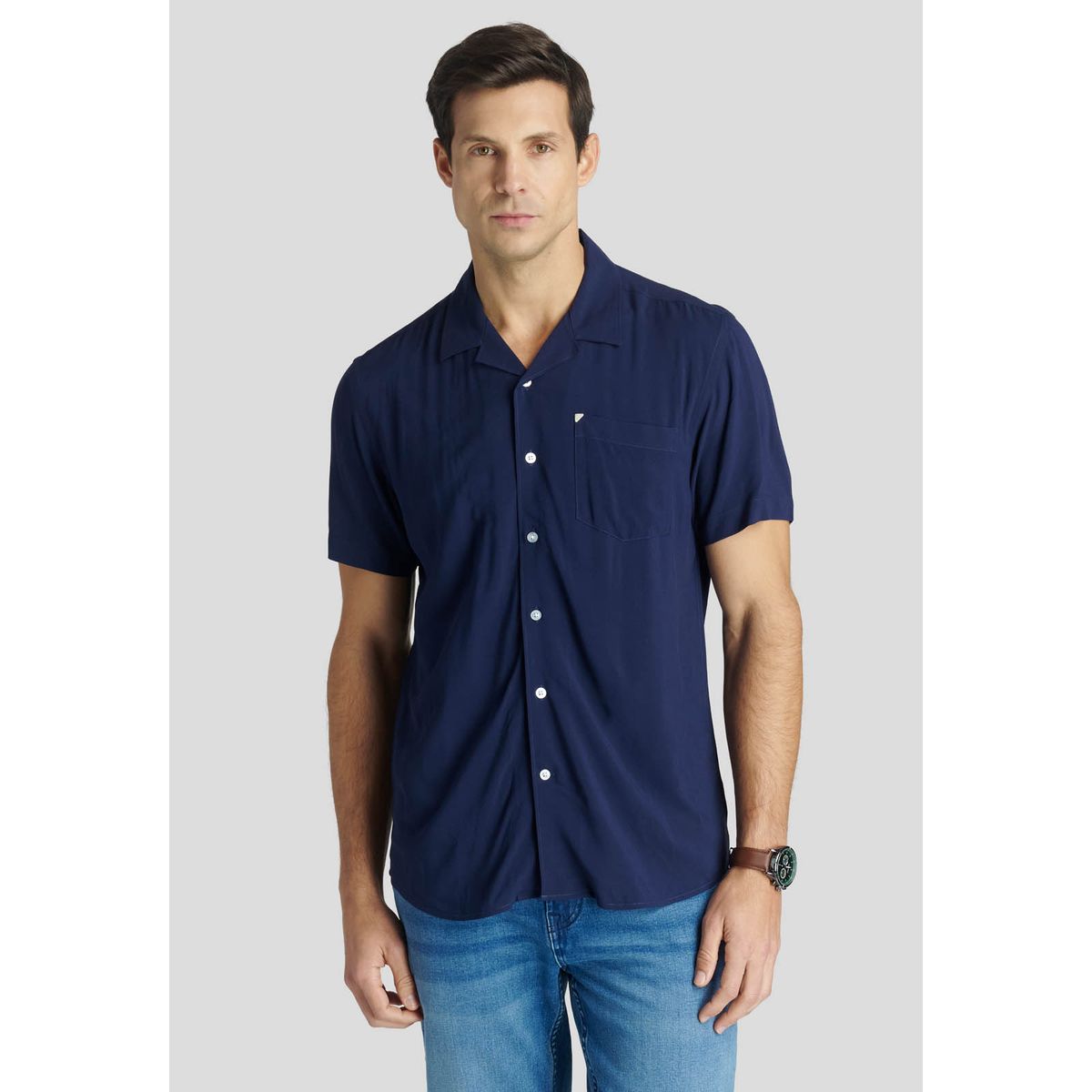 NEW MAN - Camisa  Knowsley Heritage Azul New Man