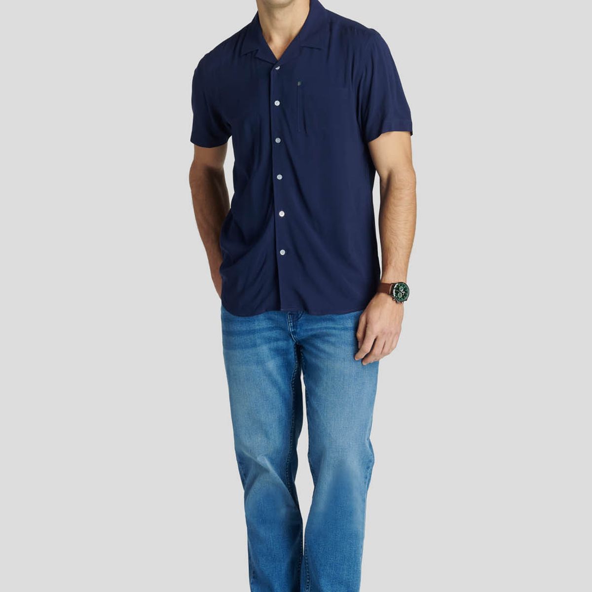 NEW MAN - Camisa  Knowsley Heritage Azul New Man