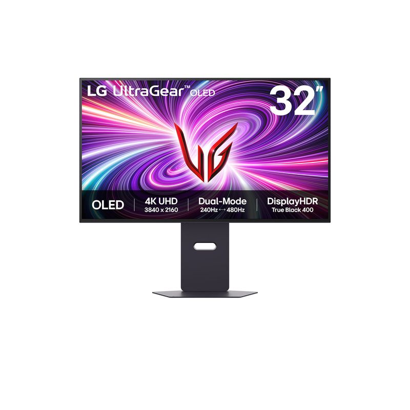 LG - Monitor UltraGear™ OLED LG 32 4K UHD Dual Mode 240-480Hz 32GS95UV-B