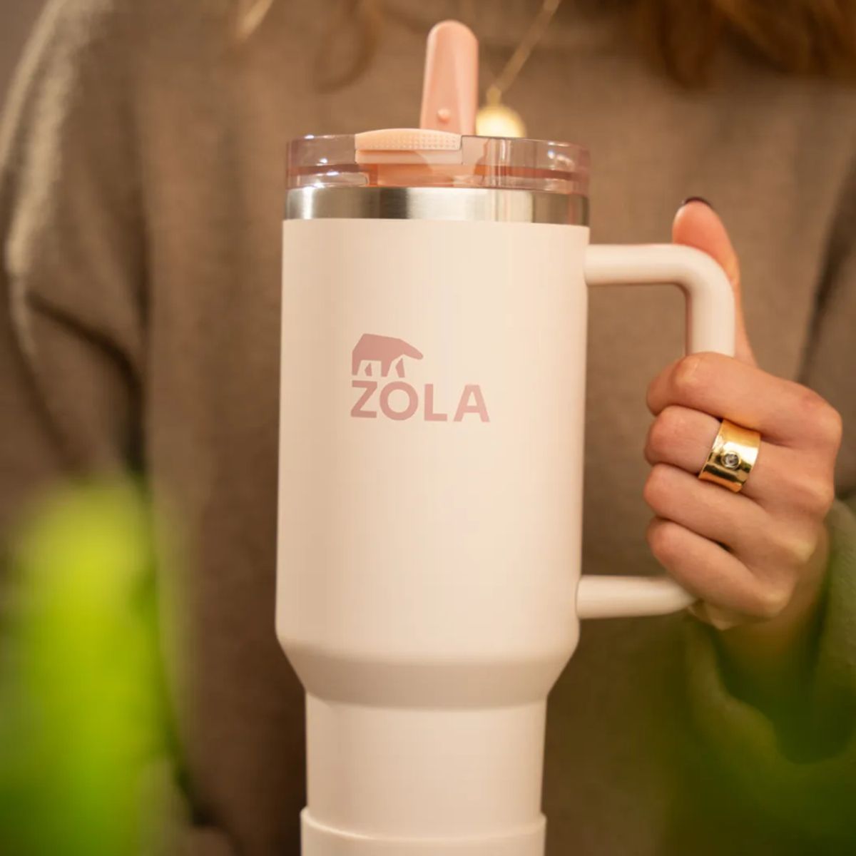 ZOLA OUTDOORS - Vaso Termico Zola 1200ml Inoxidable Hermetico Frio Y Calor Rosado