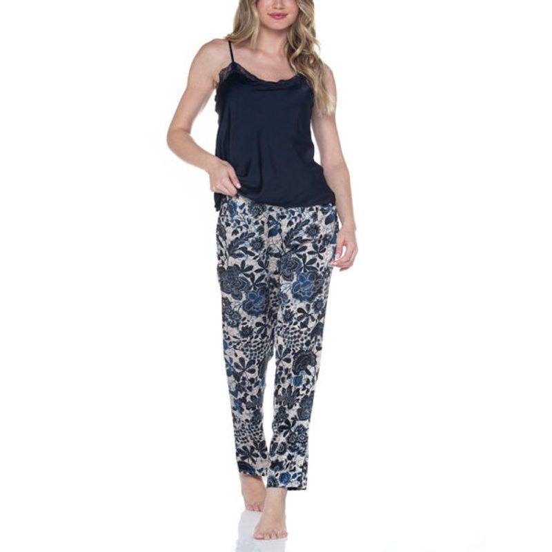 LADY GENNY - Pijama Largo Satín Mujer