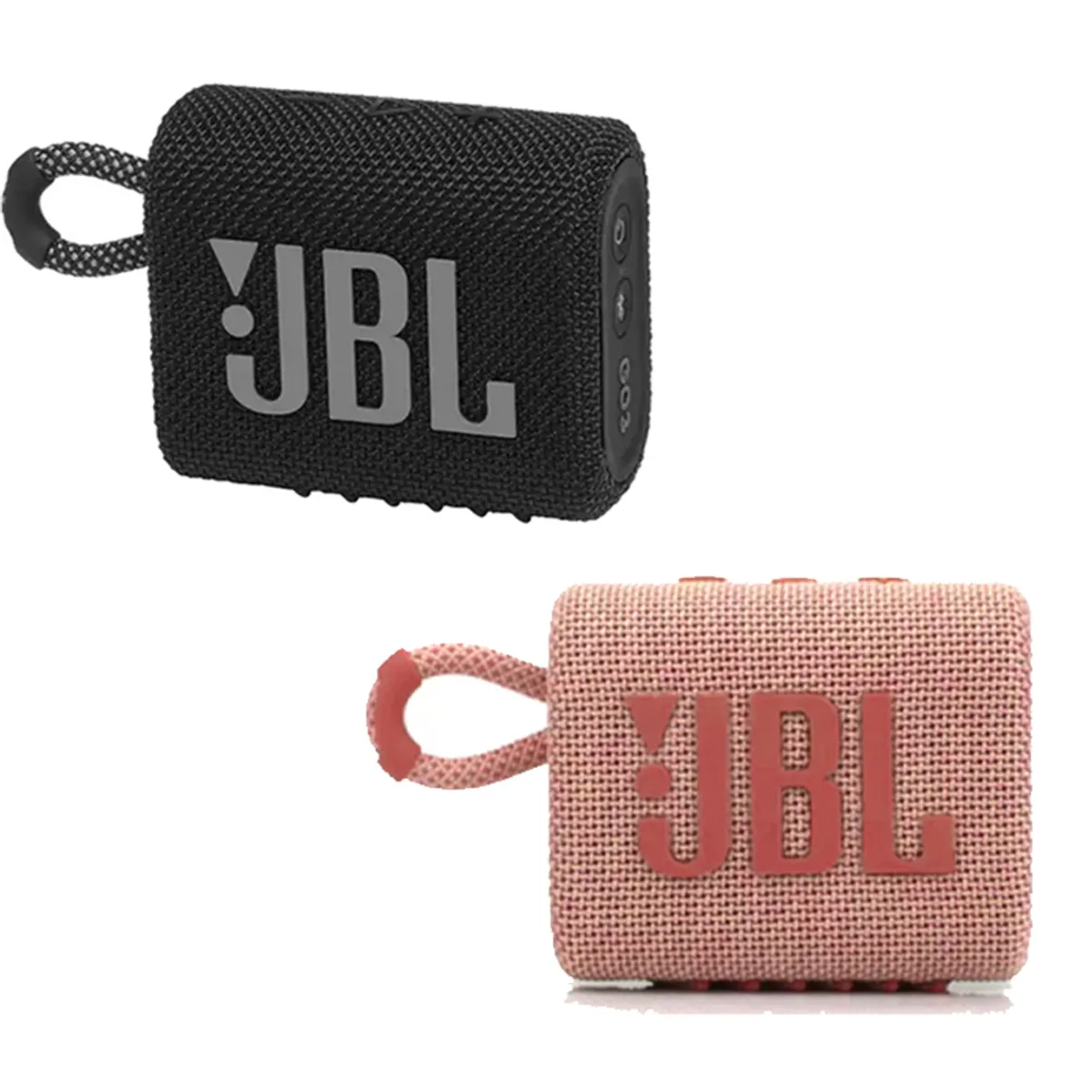 JBL - Set 2 Parlante bluetooth JBL GO 3 IP67 - Negro y Rosa
