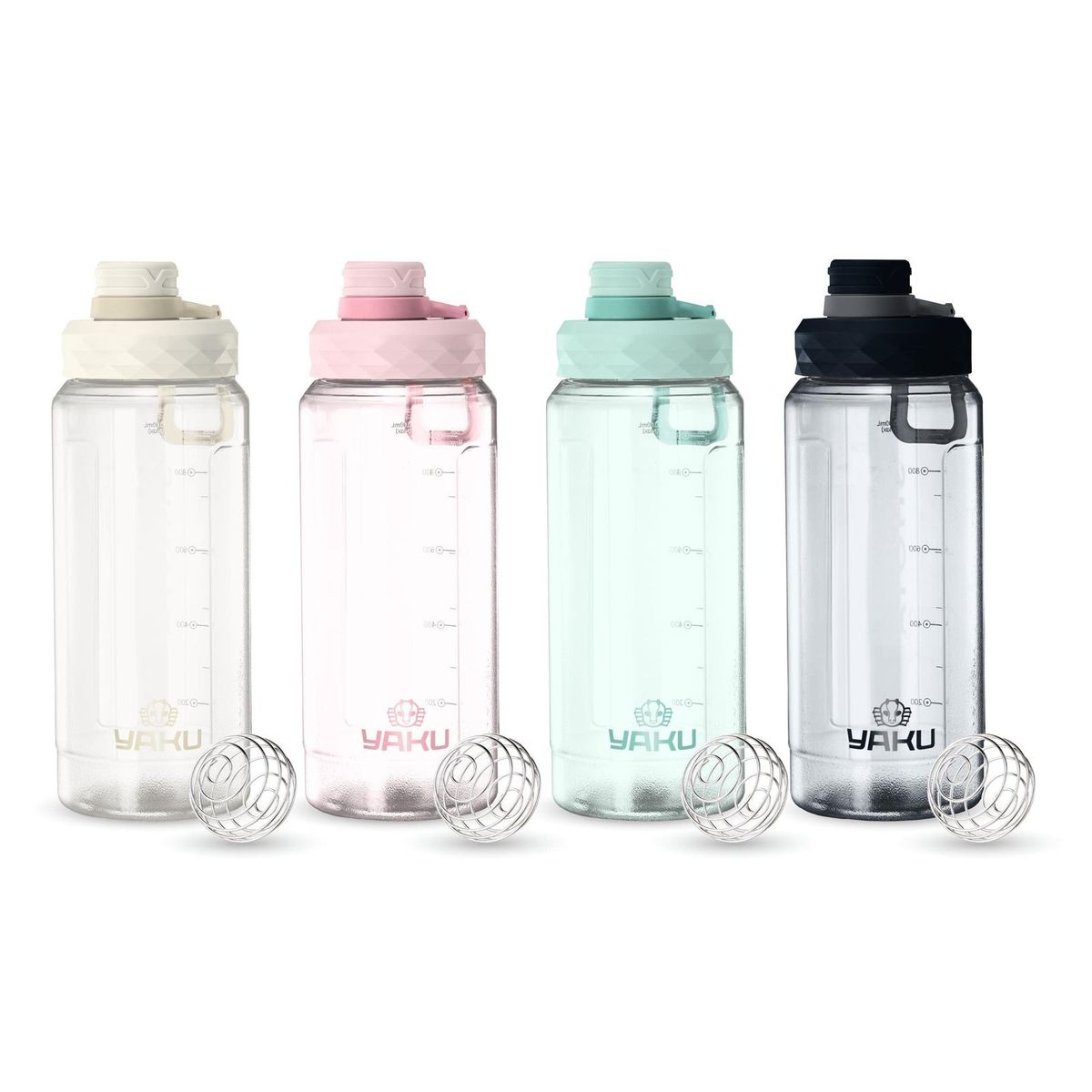 OEM - BOTELLA SHAKER PLÁSTICO 1100 ML LARIMAR CREMA