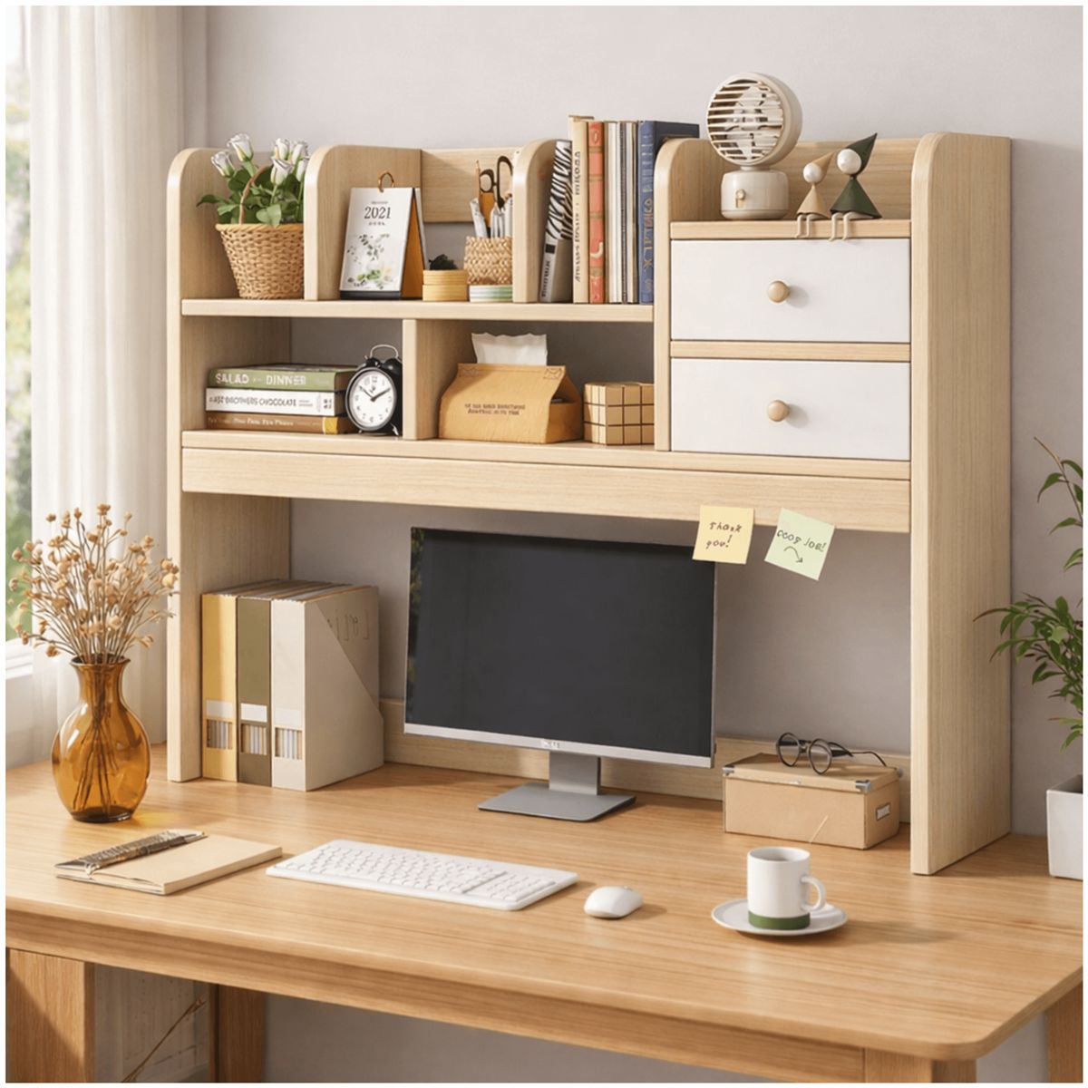 HOMER DESIGN - Organizador De Escritorio Multifuncional Estanteria Repisa