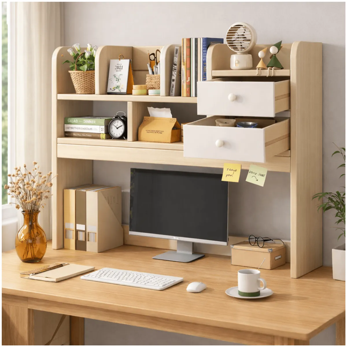 HOMER DESIGN - Organizador De Escritorio Multifuncional Estanteria Repisa