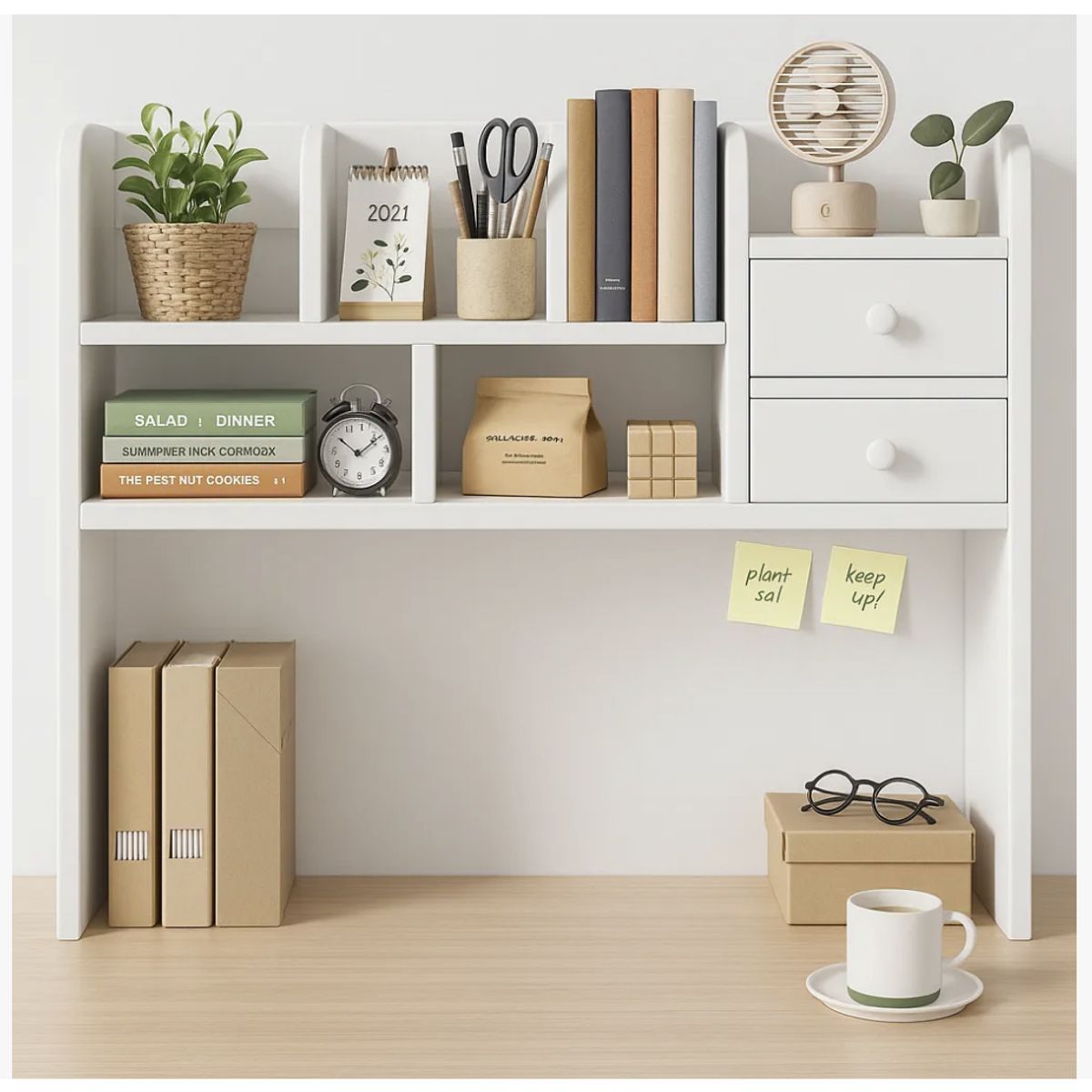 HOMER DESIGN - Organizador De Escritorio Multifuncional Estanteria Repisa