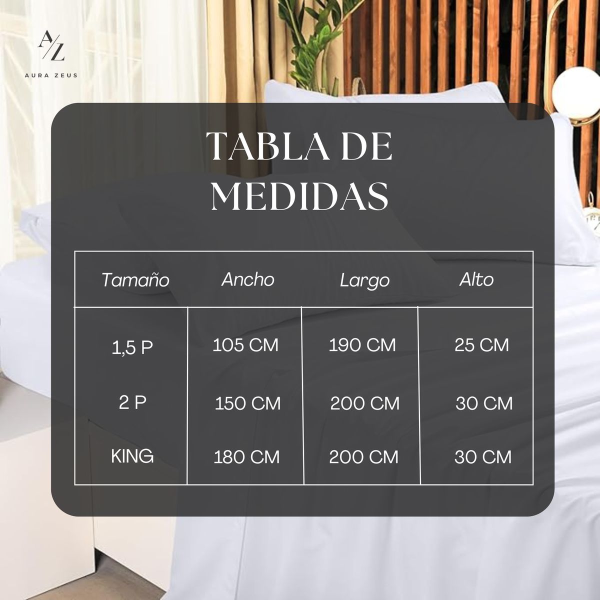 AZ AURAZEUS - Cubre Colchon Impermeable Protector Blanco Elasticado Premium Az