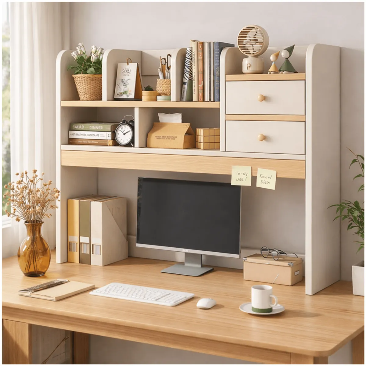 HOMER DESIGN - Organizador De Escritorio Multifuncional Estanteria Repisa