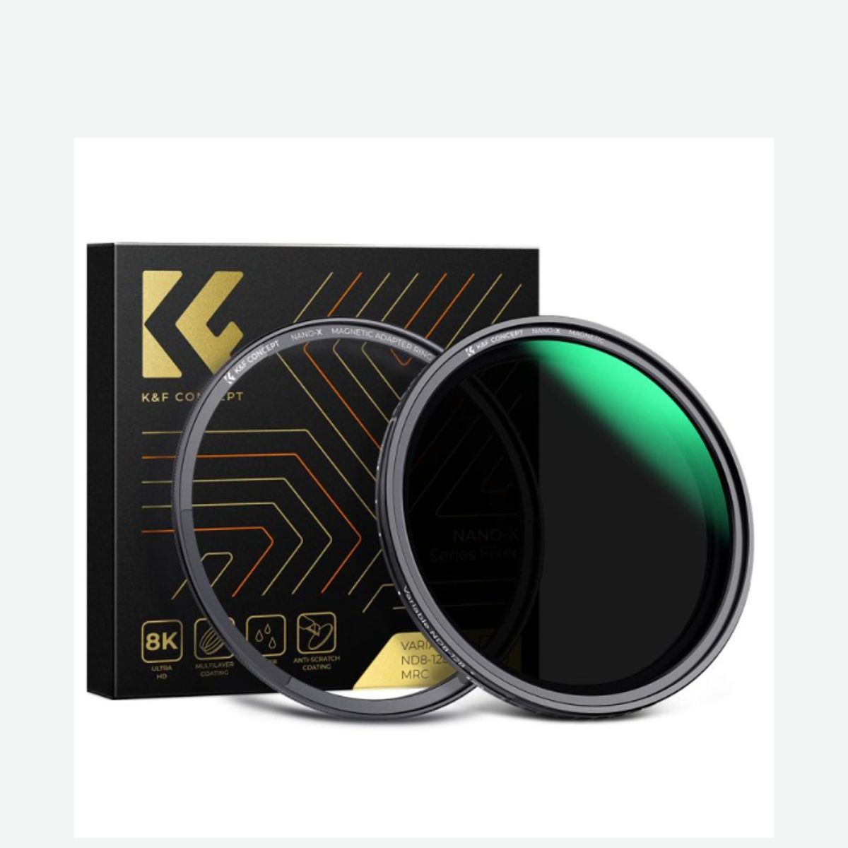 GENERICO - FILTRO 55MM ND8-ND128 3-7 PASOS + ANILLO MAGNÉTICO KF CONCEPT NANO-XCEL SERIES