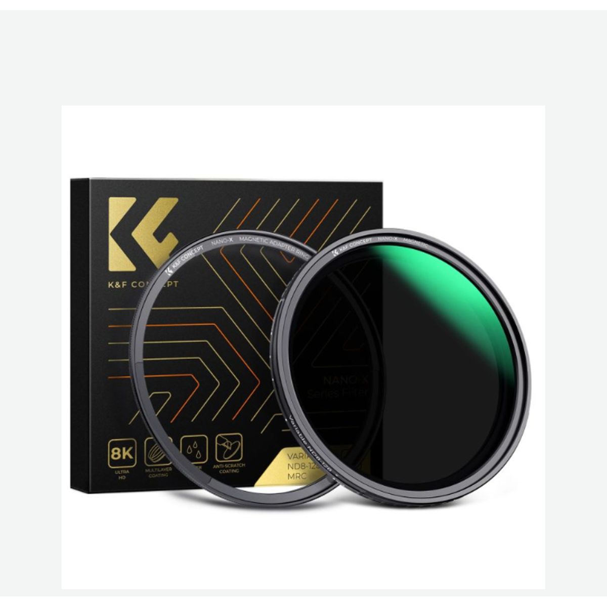 GENERICO - FILTRO 55MM ND8-ND128 3-7 PASOS + ANILLO MAGNÉTICO KF CONCEPT NANO-XCEL SERIES