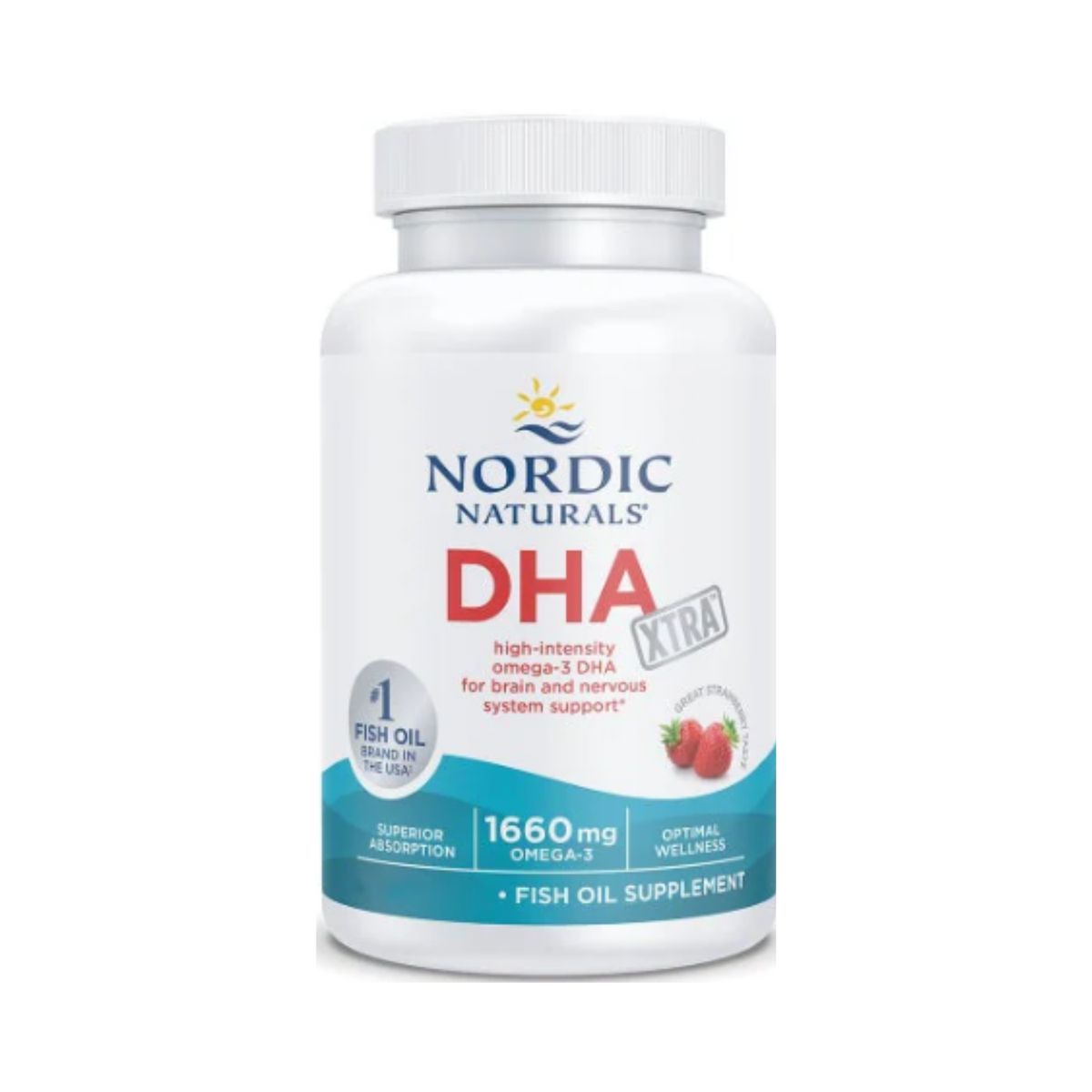 ORTOMOLECULAR - Pack x 2 DHA XTRA 1660mg 60 Softgel Nordic Naturals