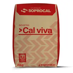 SOPROCAL - Cal Viva Molida en saco de 25 kgs