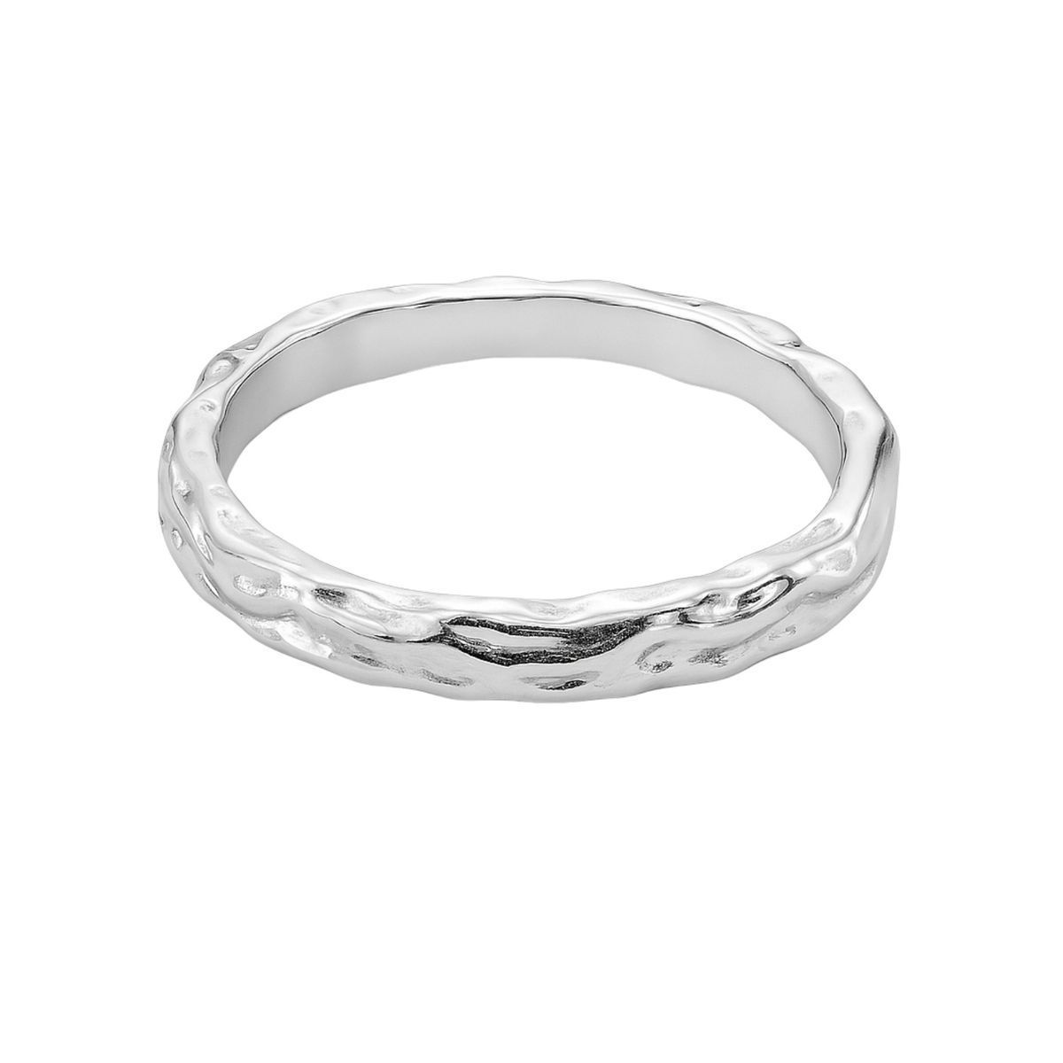 JB JOYAS BARON - Anillo de Plata Esterlina 925 Ondulante
