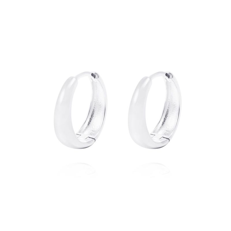 JB JOYAS BARON - Aros de Plata Esterlina Argollas Lisas
