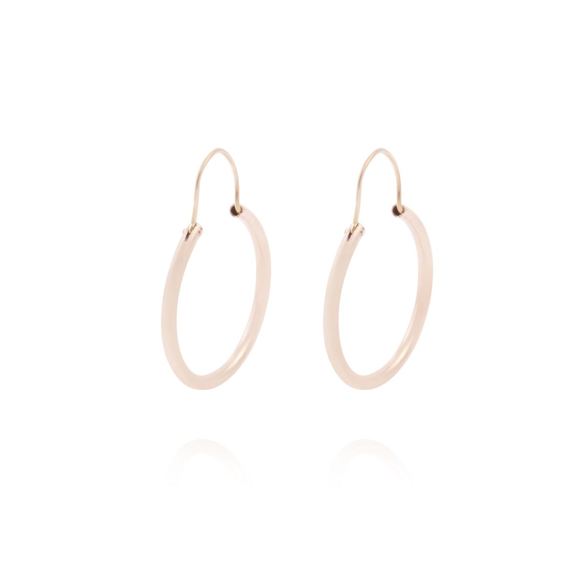 JB JOYAS BARON - Aros Oro Miel 18kt  Argolla 22mm