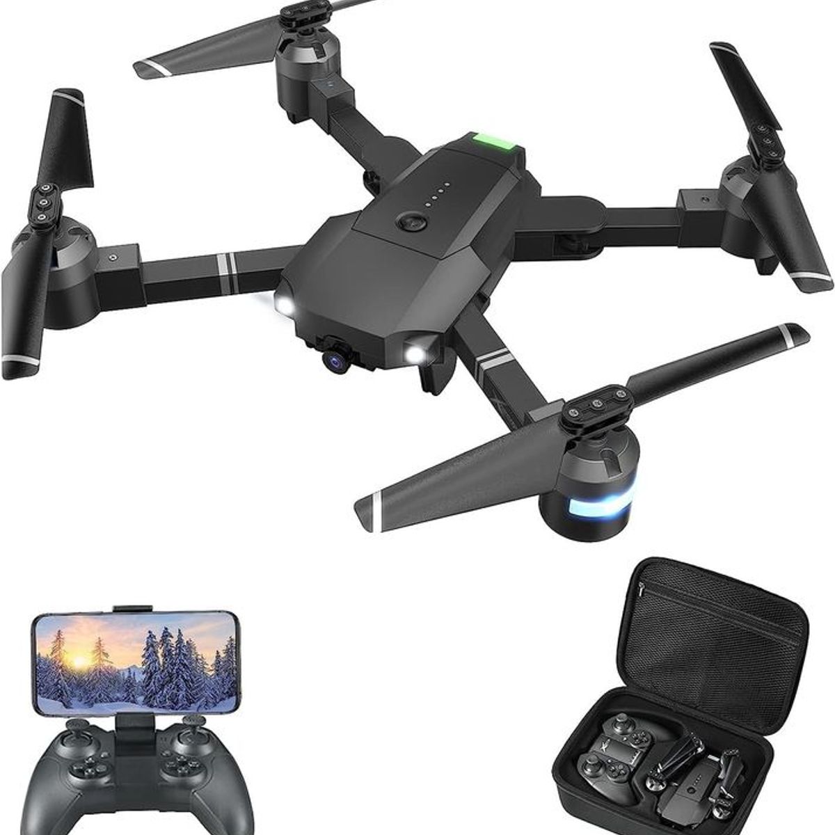 GENERICO - DRONE 4K CAMARA ULTRA HD WIFI PLEGABLE CONTROL REMOTO