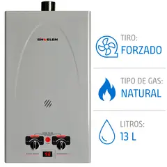 SINDELEN - Calefont 13 Litros Gas Natural Tiro Forzado CFF-131GNSI
