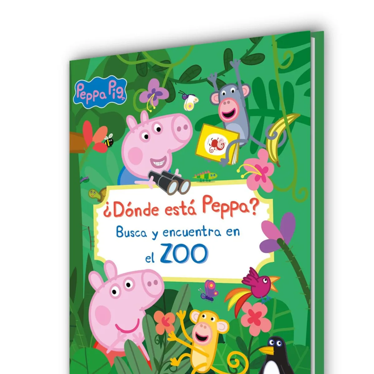 BEASCOA - Libro ¿Dónde está Peppa? Busca y encuentra en el zoo