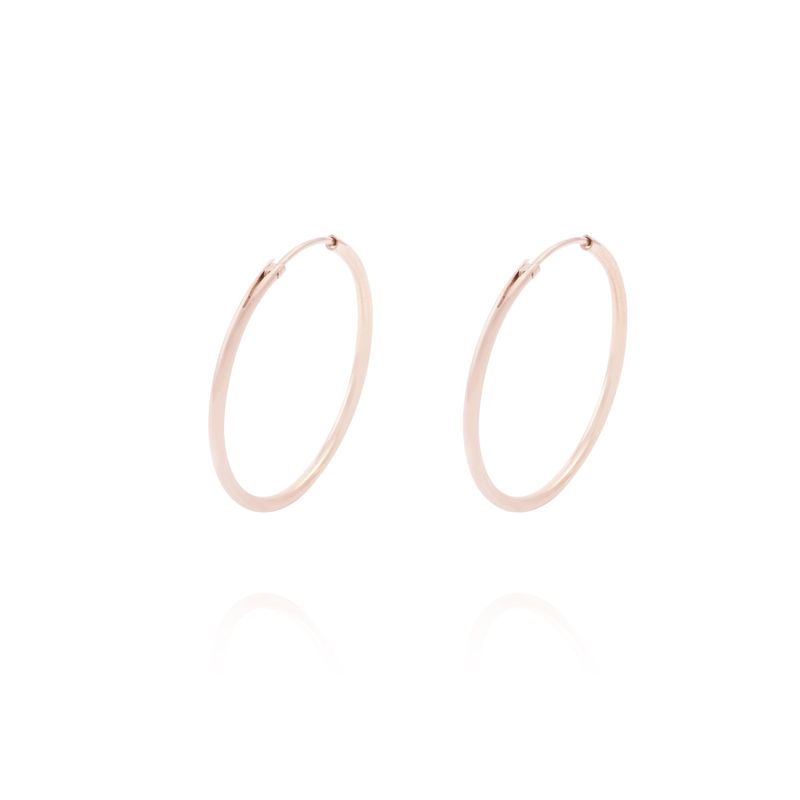 JB JOYAS BARON - Aros Oro Miel 18kt Argolla 30mm