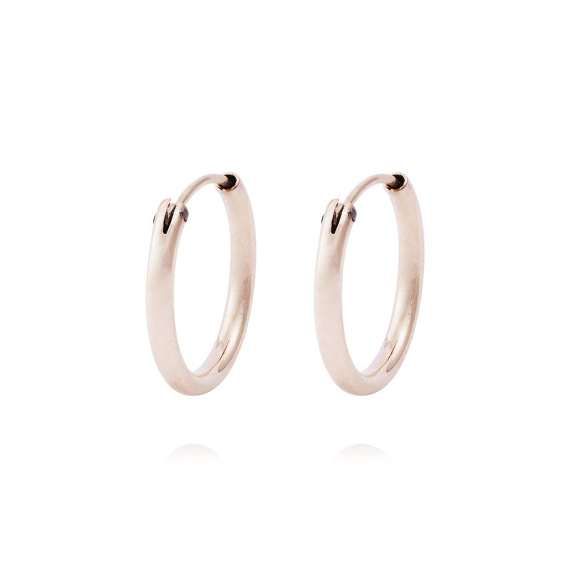 JB JOYAS BARON - Aros Oro Miel 18kt  Argolla 10mm