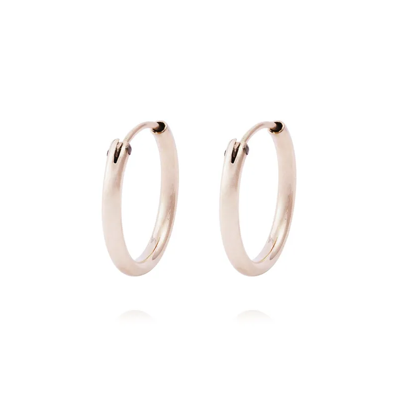 JB JOYAS BARON - Aros Oro Miel 18kt  Argolla 10mm